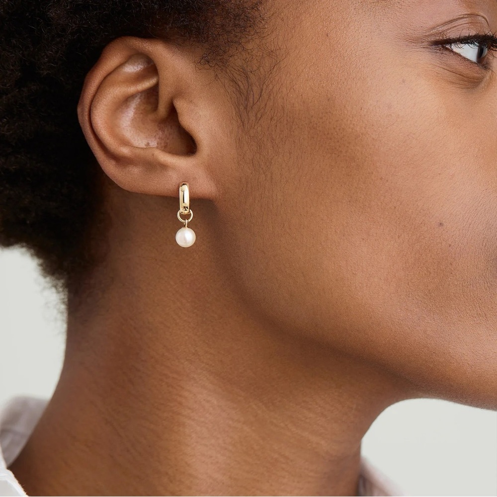 Mejuri pearl earring charms